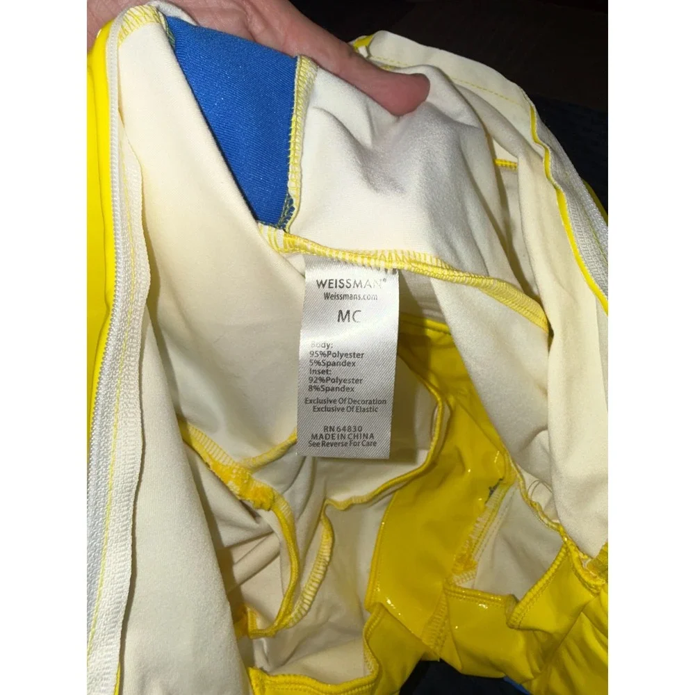 Weissman Dance Costume Yellow Rainjacket Girls Large MC